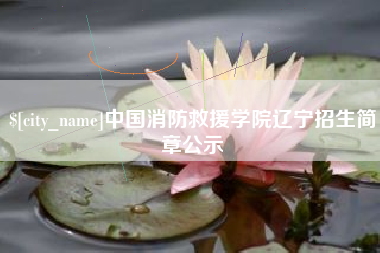 姜堰中国消防救援学院辽宁招生简章公示