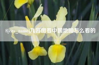 姜堰九宫图看中国地图怎么看的