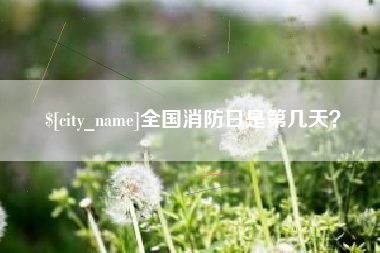 姜堰全国消防日是第几天？