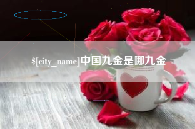 姜堰中国九金是哪九金