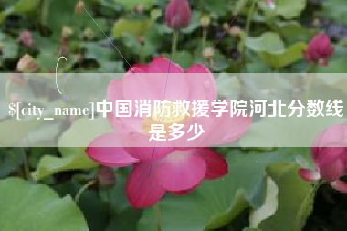 姜堰中国消防救援学院河北分数线是多少