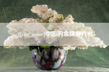 姜堰中国的金牌有几名