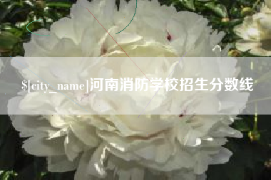 姜堰河南消防学校招生分数线