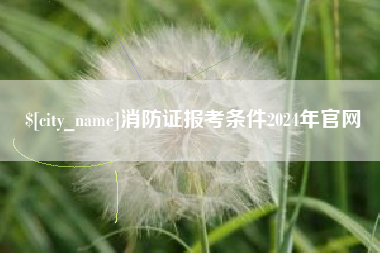 姜堰消防证报考条件2024年官网