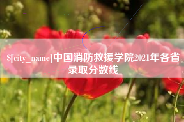 姜堰中国消防救援学院2021年各省录取分数线