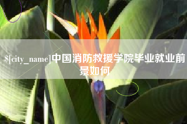 姜堰中国消防救援学院毕业就业前景如何