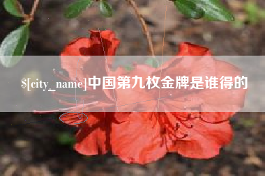 姜堰中国第九枚金牌是谁得的