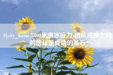 姜堰5000米滑冰接力-团队成员之间的信任是成功的基石