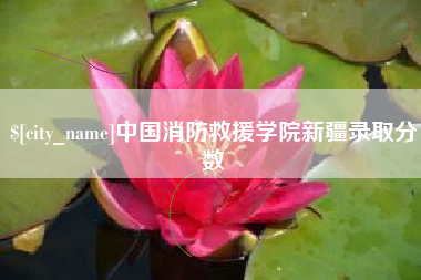姜堰中国消防救援学院新疆录取分数