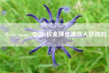 姜堰中国6枚金牌是哪些人获得的