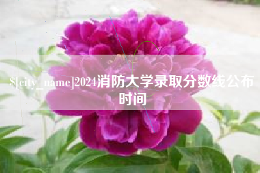 姜堰2024消防大学录取分数线公布时间