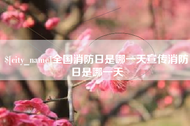 姜堰全国消防日是哪一天宣传消防日是哪一天