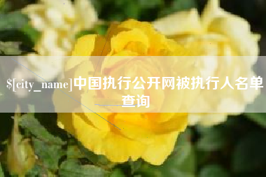 姜堰中国执行公开网被执行人名单查询