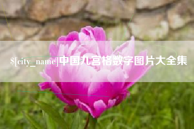 姜堰中国九宫格数字图片大全集