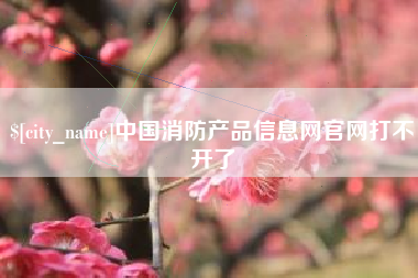 姜堰中国消防产品信息网官网打不开了