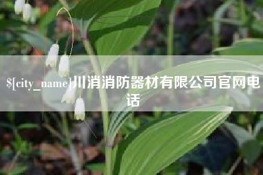 姜堰川消消防器材有限公司官网电话