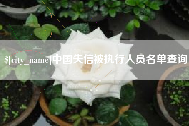 姜堰中国失信被执行人员名单查询