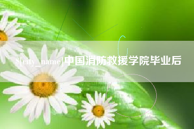 姜堰中国消防救援学院毕业后