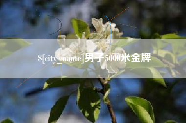 姜堰男子5000米金牌
