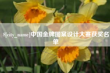 姜堰中国金牌图案设计大赛获奖名单