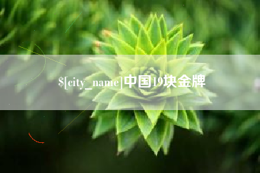 姜堰中国19块金牌