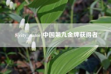 姜堰中国第九金牌获得者