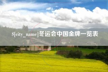 姜堰冬运会中国金牌一览表