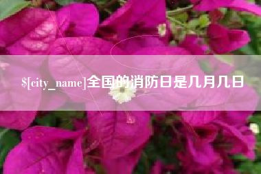 姜堰全国的消防日是几月几日