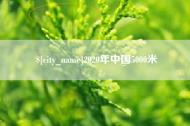 姜堰2020年中国5000米