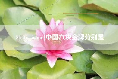 姜堰中国六块金牌分别是