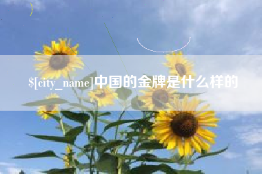 姜堰中国的金牌是什么样的