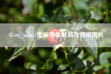 姜堰奥运夺金时刻九宫格图片
