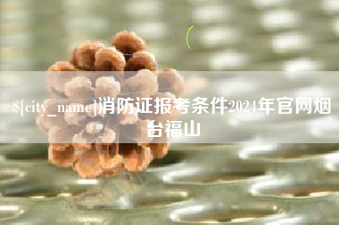 姜堰消防证报考条件2024年官网烟台福山